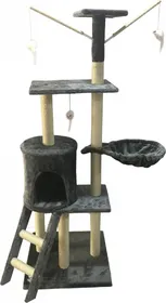 Comparer les prix de Arbre à chat - 138cm - Zolia Joy - station de jeu complète et de couchage 