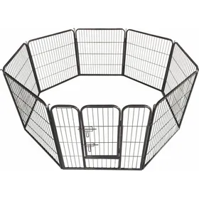 Comparer les prix de Enclos pour chiot, chien ou autres animaux, modulable et sécurisé Zolia - Diam. 200cm 