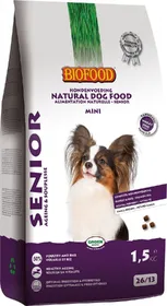 Comparer les prix de BF PETFOOD - BIOFOOD MINI SENIOR 26/13 à la Volaille pour Chien Senior de Petite Taille