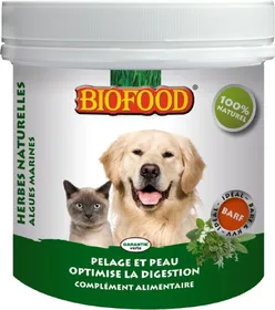 Comparer les prix de BF PETFOOD - BIOFOOD Complément Alimentaire Santé Générale aux Plantes pour Chien &amp; Chat