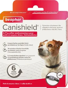 Meilleurs prix pour Collier Canishield, collier anti phlébotome, anti tique et anti puce pour chien - Beaphar