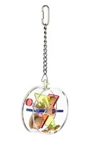 Meilleurs prix pour Jouet pour oiseaux à bec droit et petite perruche / roue treats dispenser 