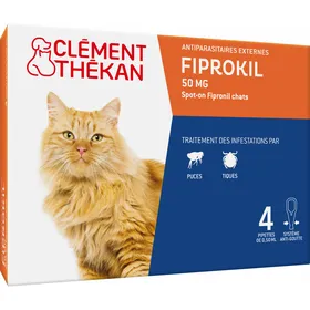 Comparer les prix de Clement Thekan Anti-Puces Anti-Tiques Chats 1kg et + 4 Pipettes