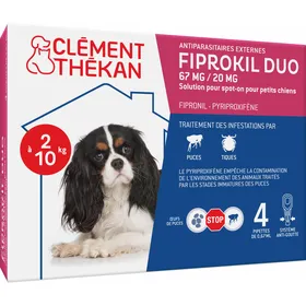 Meilleurs prix pour Clément Thékan Fiprokil DUO Pipettes antiparasitaires anti-puces et tiques pour chiens