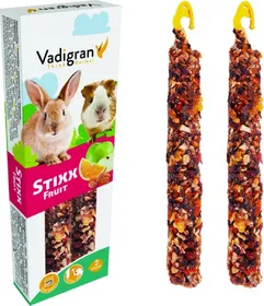 Meilleurs prix pour Baguettes à ronger Vadigran StiXX lapins et cochons d'indes aux Fruits 115gr