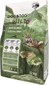 Comparer les prix de GHEDA Dog&Dog Wild Regional Forest Sans Céréales pour Chien Adulte - Lot de 2x Porc Ibérique, sanglier, poulet - 1x 2kg