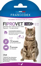 Comparer les prix de Fiprovet Duo Solution pour spot-on chat