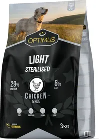 Comparer les prix de OPTIMUS Adult Light / Sterilised pour Chien