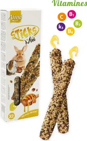 Comparer les prix de Aimé Sticks Miel Baguettes à ronger pour Rongeurs et Lapins