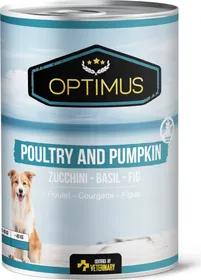 Comparer les prix de Pâtée Optimus Volaille et Citrouille, sans céréales pour chien