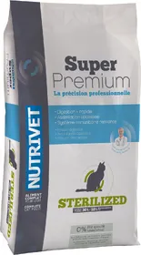 Comparer les prix de NUTRIVET Super Premium Volaille pour chat stérilisé