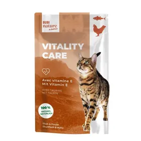 Comparer les prix de Sachet fraicheur Bubi Nature chat, Vitality Care thon et poulet