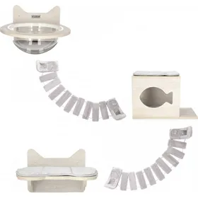 Comparer les prix de Arbre à chat mural modulable Zolia Hooky