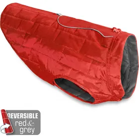Comparer les prix de Gilet Loft rouge et gris réversible Kurgo