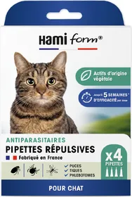 Comparer les prix de Pipettes antiparasitaires répulsives aux extraits de margosa et géraniol pour chats