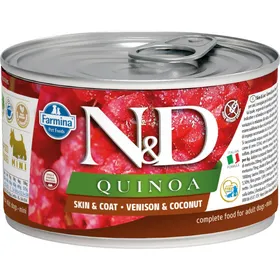 Comparer les prix de FARMINA N&amp;D Quinoa Cerf &amp; Noix de coco pour chien 