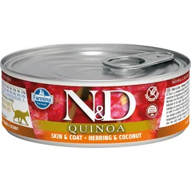 Meilleurs prix pour FARMINA N&amp;D Quinoa Hareng &amp; Noix de coco pour chat 80g