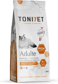 Comparer les prix de TONIVET pour chat adulte stérilisé ou entier au Poulet