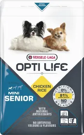 Comparer les prix de Opti Life Chien Senior Mini, Poulet & Riz 2,5 kg