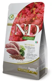 Meilleurs prix pour FARMINA N&amp;D Quinoa brocoli &amp; asperge Canard chat stérilisé - 1,5kg