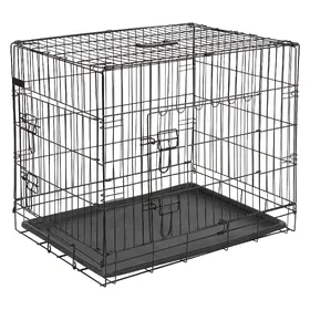 Comparer les prix de Cage de transport métal pliante pour chiens et chats avec pan incliné