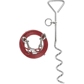 Comparer les prix de KERBL Laisse dattache avec ancrage spirale pour chien