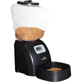 Meilleurs prix pour EYENIMAL Distributeur automatique de croquettes 45x20x47 cm - Noir - Pour chat et petit chien