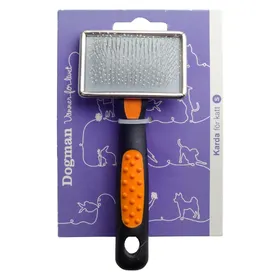 Comparer les prix de Dogman Brosse à chat Slicker 6x4cm (Chat), Équipement de toilettage