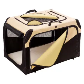 Comparer les prix de Hunter - 44956 - Boîte De Transport Pour Chien - Beige/Noir - Taille S