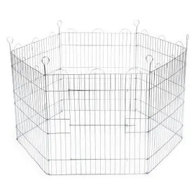 Meilleurs prix pour Cage pour lapins 6 panneaux 66,5x58 cm zingué