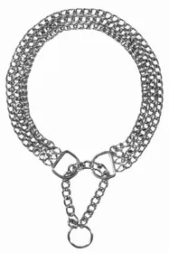 Meilleurs prix pour Collier Étrangleur, 3 Rangs, Sécurité, Chromé, 45 Cm/2,5 Mm  - Mon Animalerie