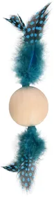 Meilleurs prix pour Jouet balle et plumes Kirk avec herbe à chat Flamingo