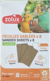 Meilleurs prix pour Lot de feuilles sablées pour cage oiseaux - 3 tailles disponibles