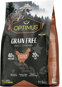 Comparer les prix de OPTIMUS Adult Grain Free Chicken Sans céréales pour Chien