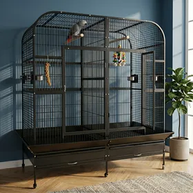 Meilleurs prix pour Cage double pour grand perroquet Zolia Gabon - H 178 cm