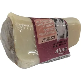 Comparer les prix de AIME Os a moelle fume fourre a la viande - Friandise a macher 100% naturelle - Pour chien