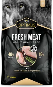 Comparer les prix de OPTIMUS Fresh Meat au poulet frais sans céréales pour chien adulte