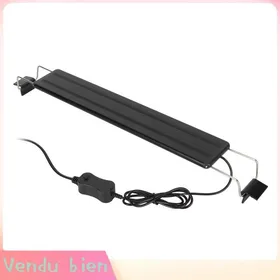 Meilleurs prix pour Garosa lumière changeante de couleur LED pour aquarium Lumière LED daquarium 4 rangées animalerie eclairage Prise UE 220V