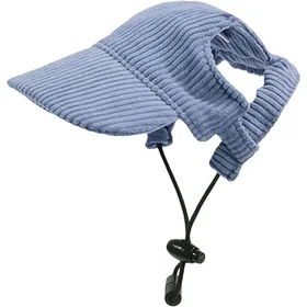 Comparer les prix de Casquette de Baseball Bleue (Taille S) pour Chien Chapeau Solaire Réglable avec Trous pour Oreilles .