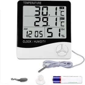 Comparer les prix de Thermomètre hygromètre numérique TH03 intérieur/extérieur écran LCD batterie incluse