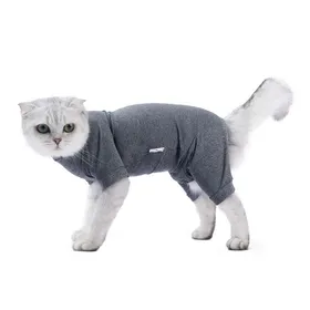 Meilleurs prix pour OMABETA Costume de récupération de chat Cat de récupération de chat 4 pattes animalerie ensemble Gris clair L pour 155-160 cm