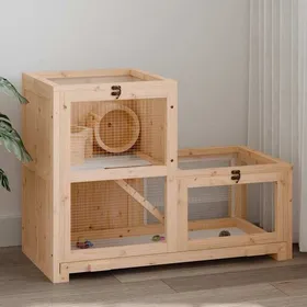 Comparer les prix de SWEET®Enclos Extérieur Volière Chenil Cage à hamster 81x40x60 cm bois massif de sapin EU26_692252