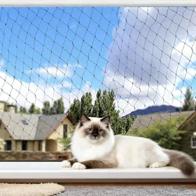 Comparer les prix de Filet de protection pour chat - SIGHTMARK - 3x8 m - Renforcé avec fils dacier - Sans perçage - Maille fine