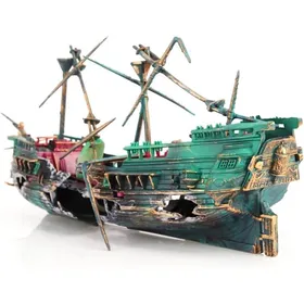 Comparer les prix de Décorations dépave daquarium - Ornement de Bateau submergé de barboteur dair décorations daération daction dair