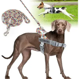 Comparer les prix de Harnais Chien avec Laisse ChienRéfléchissant Harnais Anti Traction pour ChienRéglableFacile à ContrôlerHarnais pour Chien pour
