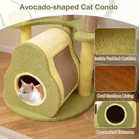 Meilleurs prix pour GIANTEX Arbre à Chat de 160 CM Tour pour Chats en Forme dAvocat avec Couchage  Perchoir et Griffoirs en Jute  2 Boules 1 Bros