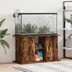 Comparer les prix de BEAU Support pour aquarium - chêne fumé - 101x41x58 cm - bois d'ingénierie - Contemporain Design 2025 183113059372