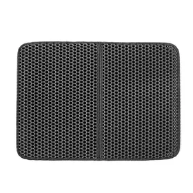 Comparer les prix de Tapis de litière imperméable pour chat - Phoesky - Double couche - EVA écologique - 45x60 cm - Gris - Attrape-litière
