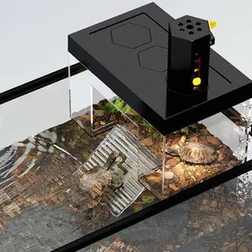 Meilleurs prix pour Plateforme de Repos pour Tortues avec Éclairage Plateforme de Repos Suspendue avec Couvercle Habitat pour Reptiles Multico VIVARIUM
