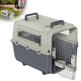 Meilleurs prix pour LILIIN Boîte de Transport Boîte pour Chien Boîte de Transport pour Chien Petits Chiens et Chats Lapins Panier, 67x51x58.5cm